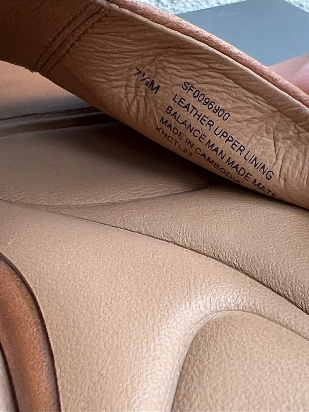 Sofft Tan Leather Slide Sandals